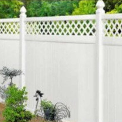 Vinyl Privacy Fence Lattice