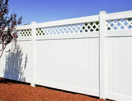 Vinyl Privacy Lattice Fence