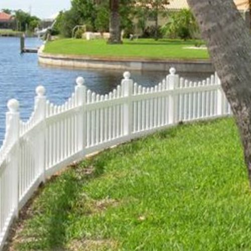 Vinyl Scalloped Picket Fence Vinyl Scalloped Picket Fence