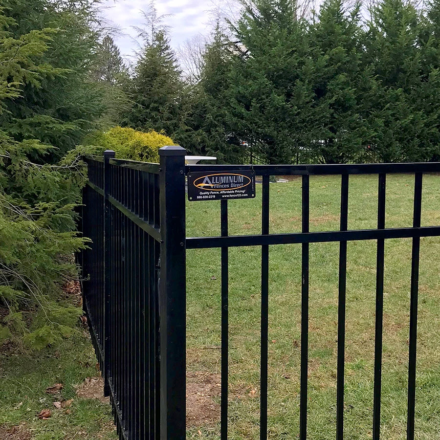 aluminum fence arrives ready to install sq